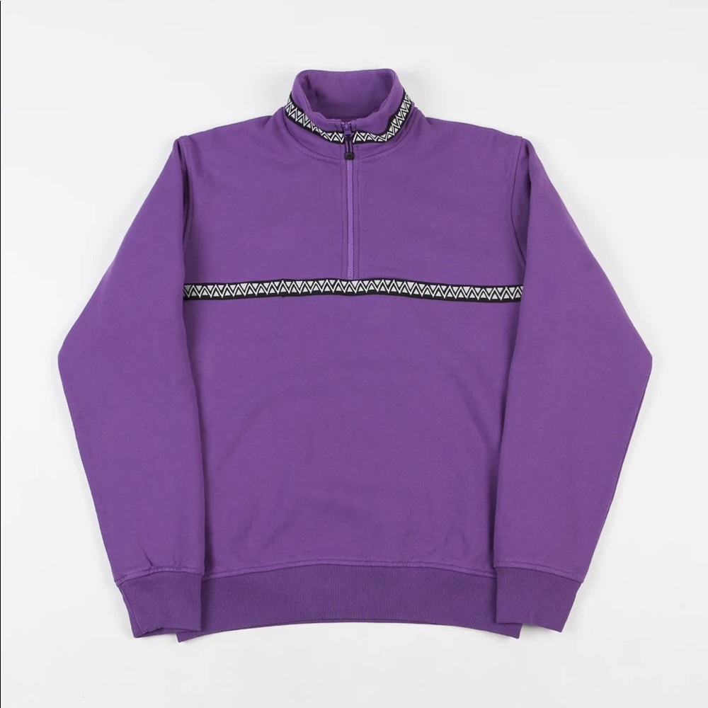 Stussy Mock Neck Quarter Zip Sweatshirt